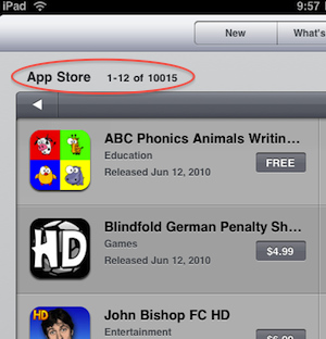 �O����(y��ng)���̵ꔵ(sh��)��(j��)�@ʾ��iPad��(y��ng)���ѽ�(j��ng)ͻ��1�f��(g��)